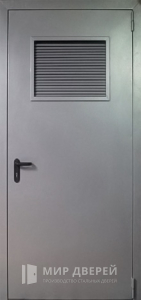Дверь железная для котельной №14 - фото вид снаружи