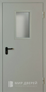 Однопольная входная дверь со стеклопакетом №2 - фото вид снаружи