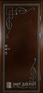 Кованая дверь №2 - фото вид снаружи
