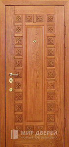 Входная металлическая дверь из массива дуба №10 - фото вид снаружи