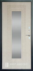 Взломостойкая входная дверь в дом цвет антик серебро №23 - фото вид изнутри