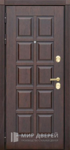 Входная металлическая дверь в современном стиле для деревянного дома №11 - фото вид изнутри