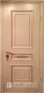 Металлическая дверь с МДФ накладками №340 - фото вид снаружи
