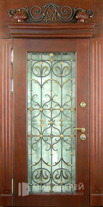 Входная элитная дверь для ресторана №9 - фото вид снаружи