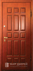 Дверь металлическая с панелью №527 - фото вид снаружи