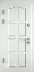 Дверь входная металлическая белая внутри №29 - фото вид изнутри