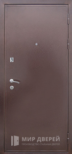 Металлическая дверь порошок МДФ в квартиру №50 - фото вид снаружи