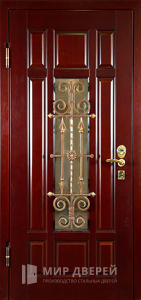 Кованная дверь в дом №5 - фото вид изнутри