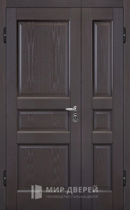 Дверь входная подъездная металлическая двухстворчатая №8 - фото вид изнутри