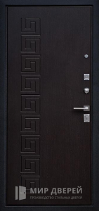 Дверь МДФ на улицу стальная №381 - фото вид изнутри